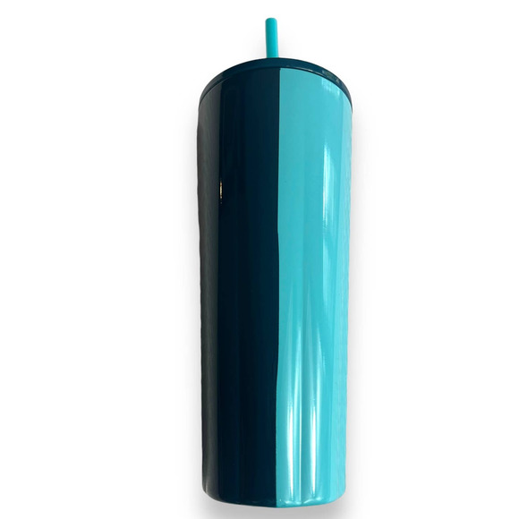 Starbucks 2023 Blue Teal 2 Tone Stainless Steel Cold Cup Venti Tumbler NEW - Picture 5 of 16